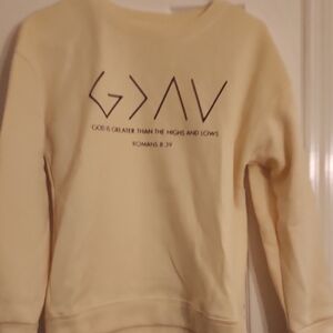 Cream Graphic Sweatshirt